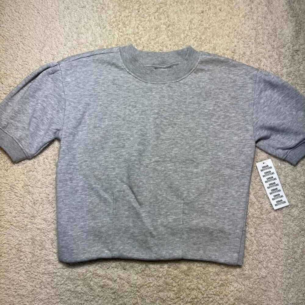 Urban Outfitters BDG Bliss Puff‎ Sleeve Sweatshirt Grey SMALL NWT
